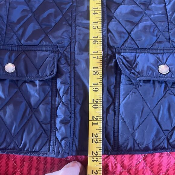 Women's Banana Republic Navy Blue Quilted Full Zip-Up Vest Size X-Small Pockets - Picture 8 of 10